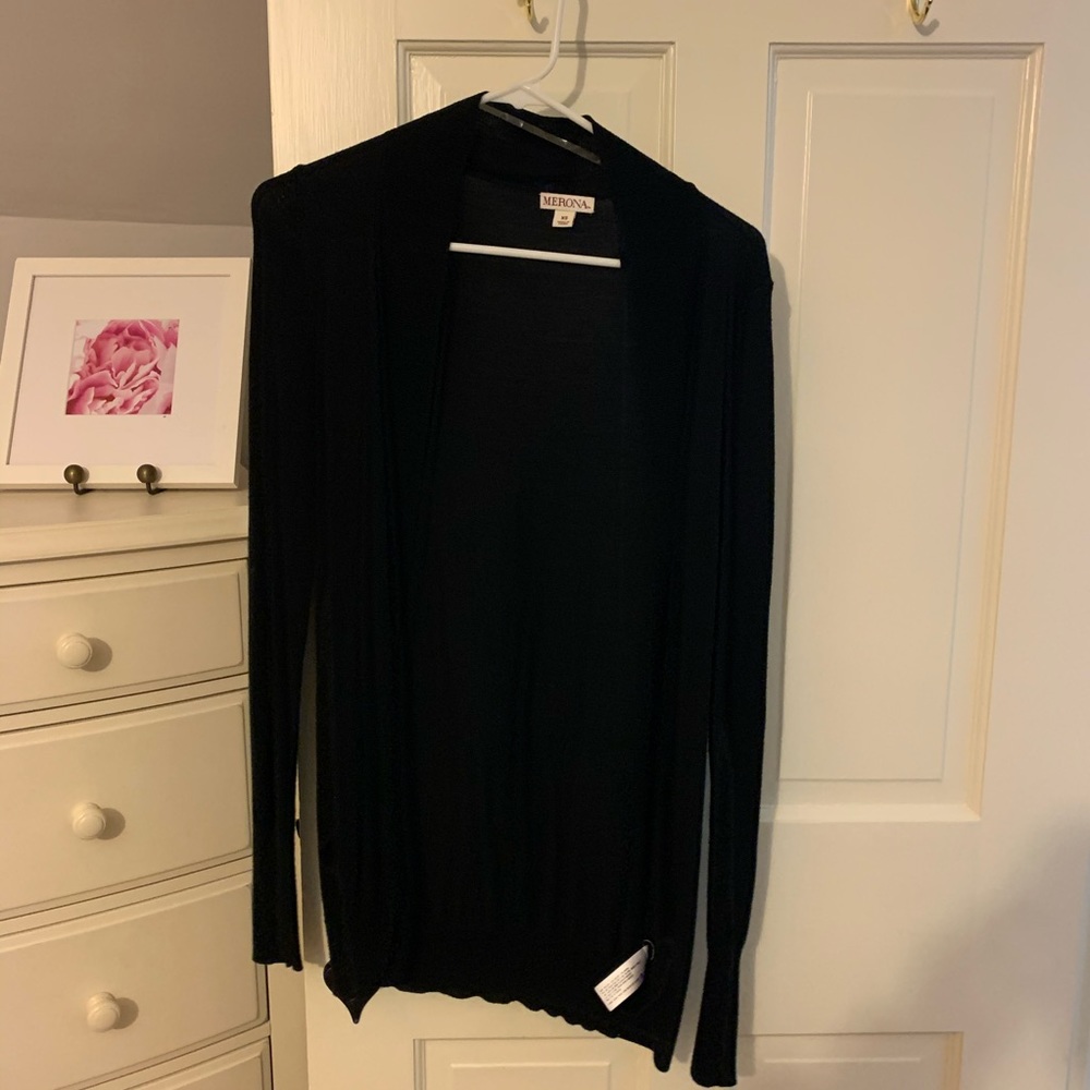 merona black cardigan